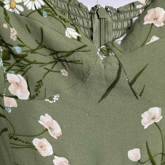 NWT Reformation Courtney Dress in Bonita Women's Green Size 12 - Picture 8 of 8